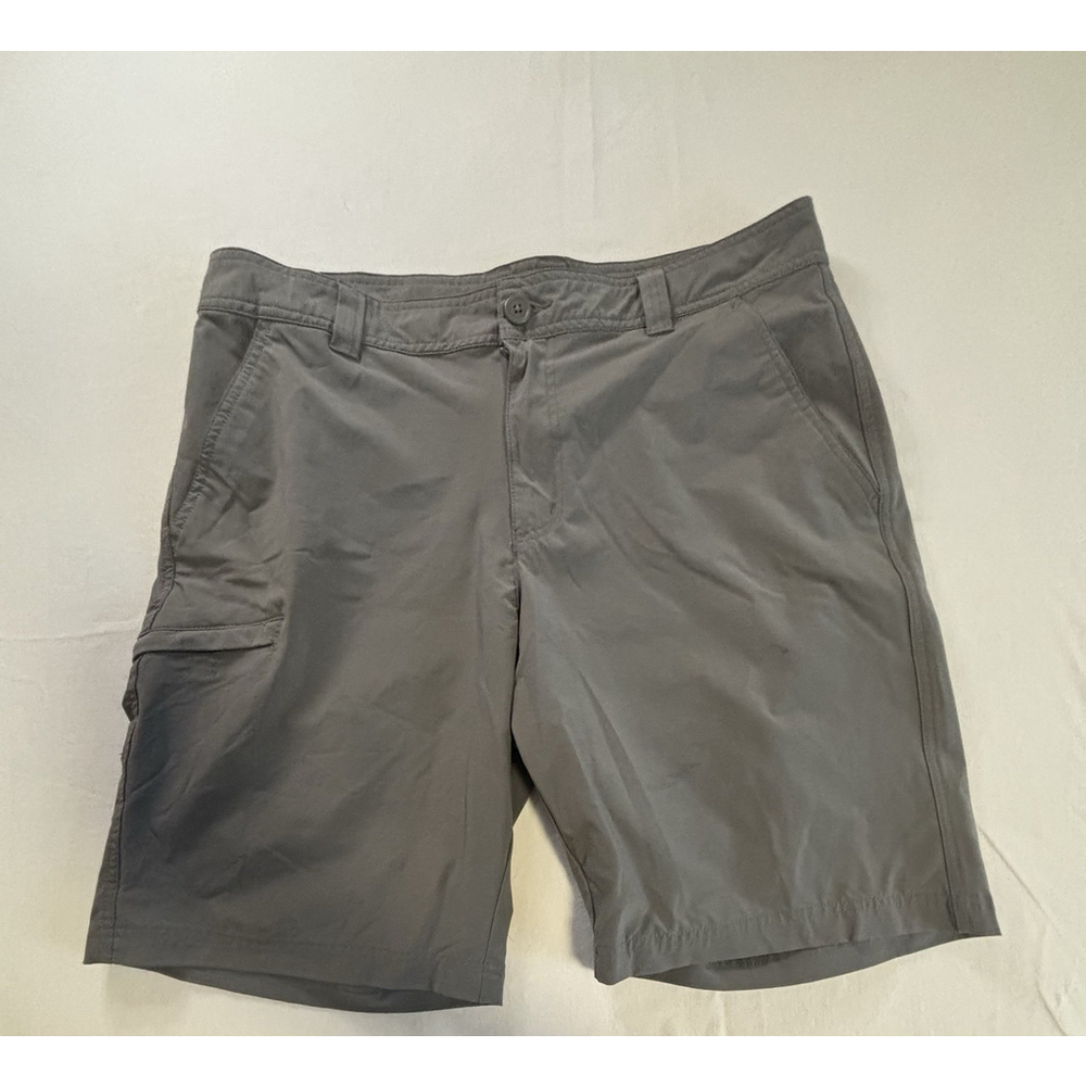 Columbia Men’s Shorts 34W 10L Gray XM9493 Polyester Stretch Outdoor Hiking